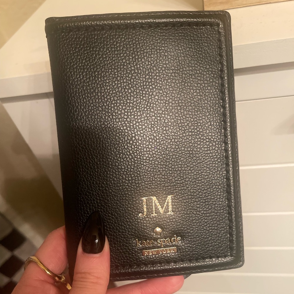 Kate Spade passport holder - custom initials JM